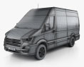 Hyundai H350 Panel Van 2018 3D модель wire render