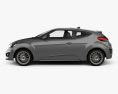 Hyundai Veloster Turbo with HQ interior 2017 3d model side view