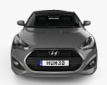 Hyundai Veloster Turbo with HQ interior 2017 3d model front view