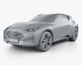 Hyundai Enduro 2015 3d model clay render