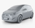 Hyundai ix20 2018 3d model clay render