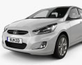 Hyundai Accent (RB) with HQ interior 2016 3d model