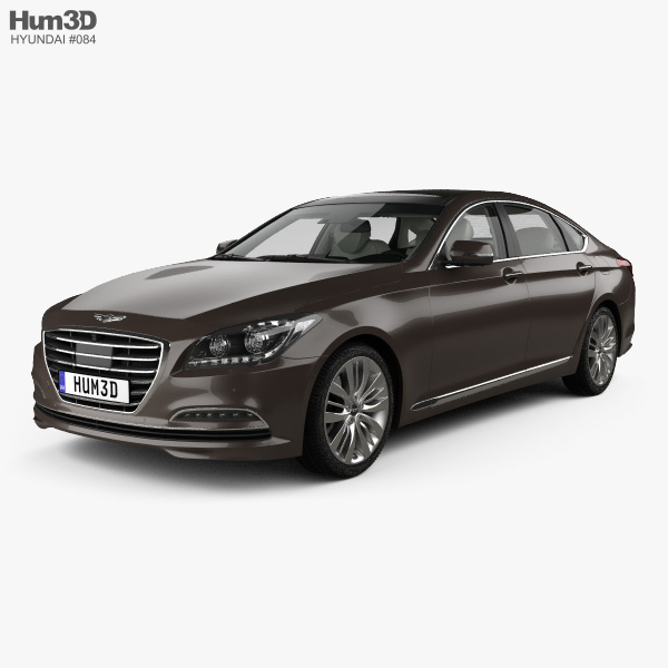 Hyundai Genesis (DH) with HQ interior 2017 3D model