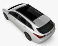 Hyundai i40 wagon 2018 3d model top view