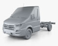 Hyundai H350 Cab Chassis 2018 3D模型 clay render