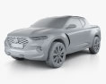 Hyundai Santa Cruz Crossover Truck 2015 Modelo 3D clay render