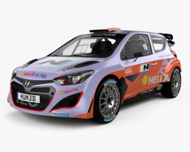 Hyundai i20 WRC with HQ interior 2012 3D model
