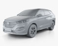 Hyundai Tucson 2017 Modelo 3D clay render