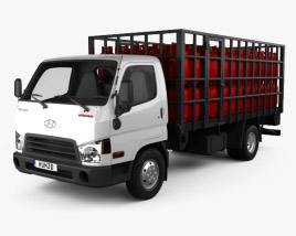 Hyundai HD65 Gas Bottles Truck 2015 3D model