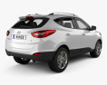 Hyundai Tucson з детальним інтер'єром 2017 3D модель back view