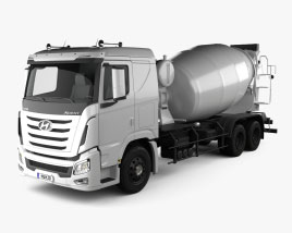 Hyundai Xcient Mixer Truck 2017 3D model