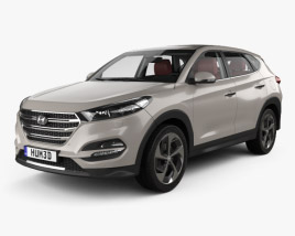 Hyundai Tucson with HQ interior 2019 3D model