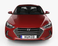 Hyundai Elantra 2020 3d model front view