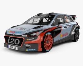 Hyundai i20 WRC 2017 3D модель