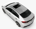 Hyundai Ioniq 2020 3D模型 顶视图