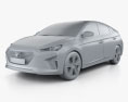 Hyundai Ioniq 2020 3Dモデル clay render