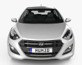 Hyundai i30 (Elantra) Wagon (UK) 2018 Modelo 3D vista frontal