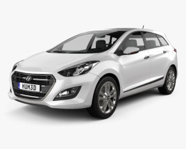 Hyundai i30 (Elantra) wagon 2018 3D model