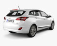 Hyundai i30 (Elantra) wagon 2018 Modelo 3D vista trasera