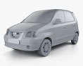 Hyundai Santro Xing 2018 3D 모델  clay render