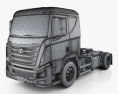 Hyundai Xcient P410 Tractor Truck 2016 3d model wire render