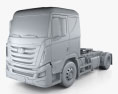 Hyundai Xcient P410 Tractor Truck 2016 3d model clay render