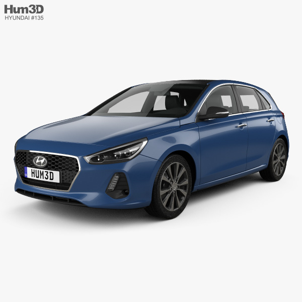 Hyundai i30 (Elantra) 5 puertas 2016 Modelo 3D