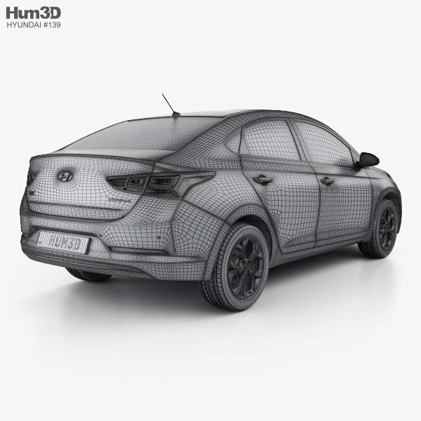 Hyundai verna 3d model