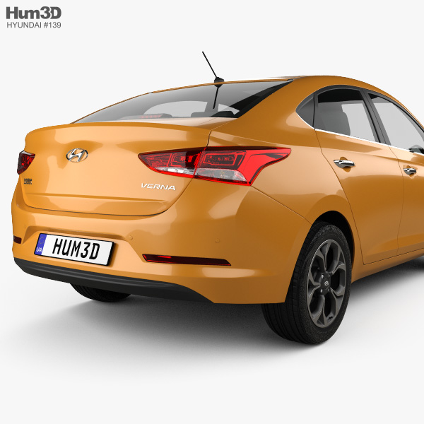 Hyundai verna 3d model