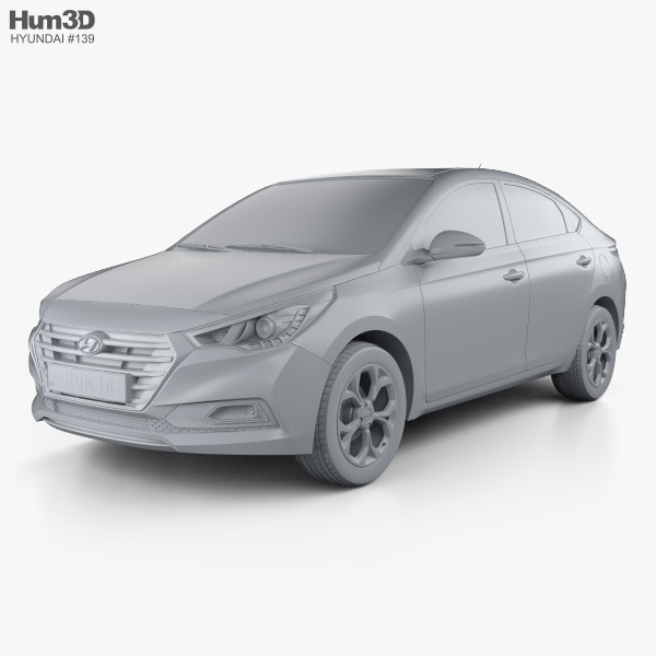 Hyundai verna 3d model