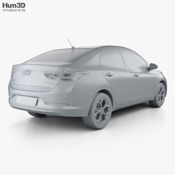 Hyundai verna 3d model