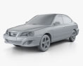 Hyundai Elantra (XD) CN-spec 2013 3d model clay render