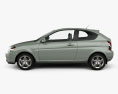 Hyundai Accent (MC) hatchback 3-door 2011 3d model side view