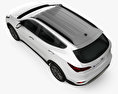 Hyundai Santa Fe (DM) 2018 3d model top view