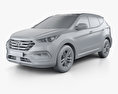 Hyundai Santa Fe (DM) 2018 3d model clay render