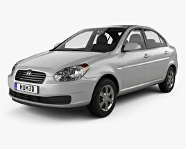 Hyundai Accent (MC) sedan 2011 3D model