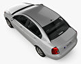 Hyundai Accent (MC) sedan 2011 3d model top view