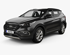Hyundai Santa Fe (DM) KR-spec 2018 3D model