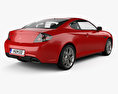 Hyundai Coupe GK 2008 3D 모델  back view