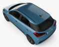 Hyundai i20 5-door 2020 3d model top view