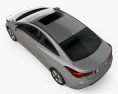 Hyundai Avante coupé 2017 3D-Modell Draufsicht