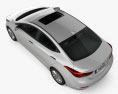 Hyundai Avante sedan 2020 3d model top view