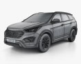 Hyundai Maxcruz 2020 3d model wire render
