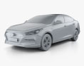 Hyundai Mistra 2020 3d model clay render