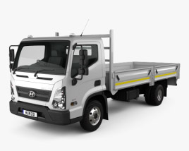 Hyundai Mighty EX8 Flatbed Truck 2022 3D model