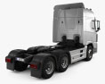 Hyundai Xcient P520 Tractor Truck with HQ interior 2018 3d model back view