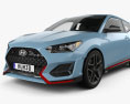 Hyundai Veloster N with HQ interior 2022 3d model
