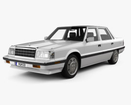 Hyundai Grandeur with HQ interior 1992 3D model