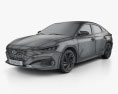 Hyundai Lafesta 2021 3d model wire render