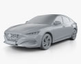Hyundai Lafesta 2021 3d model clay render